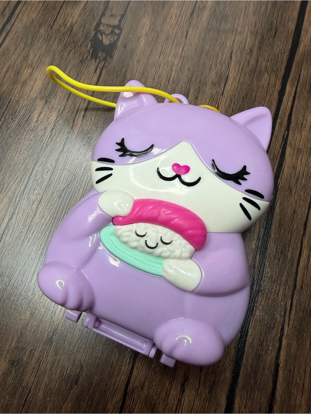 Polly Pocket Sushi Shop Cat Compact with figure